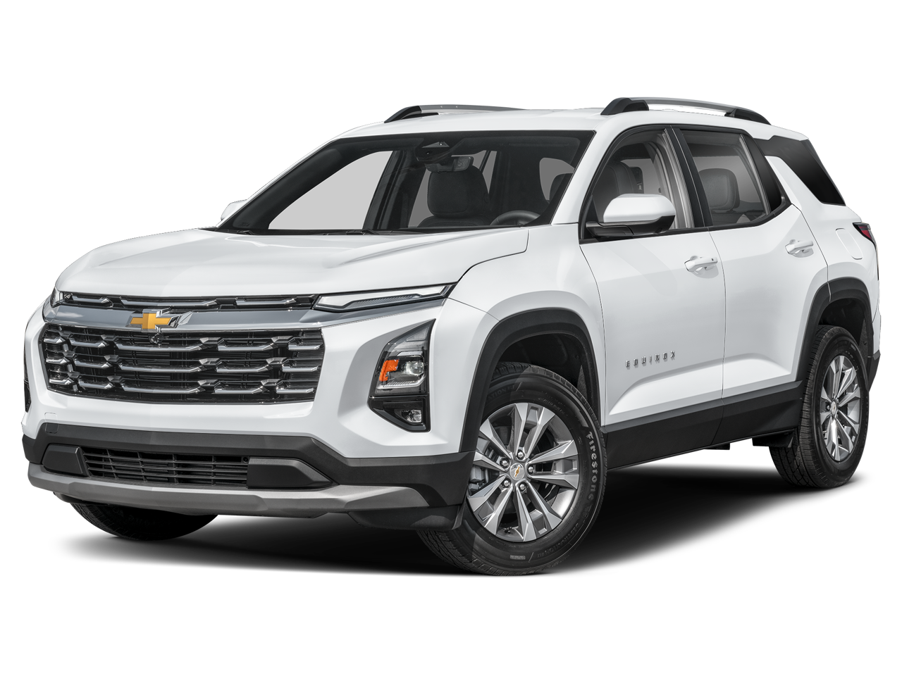 2025 Chevrolet Equinox Base in Summit White — front three-quarter view